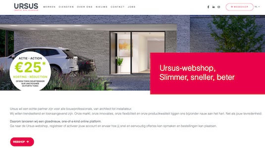 De nieuwe webshop van Ursus boost de efficiëntie
